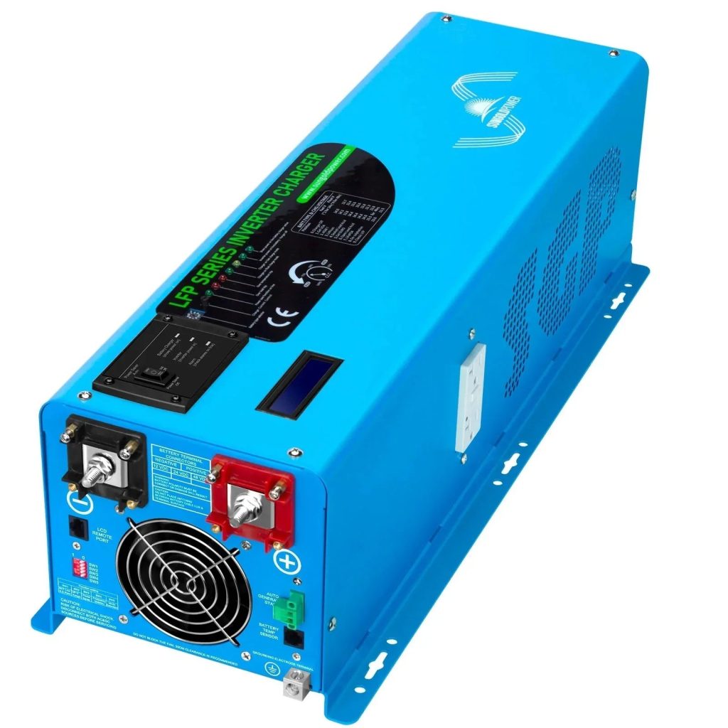 SunGoldPower 6000W DC 48V Split Phase Pure Sine Wave Inverter with Charger UL1741 Standard
