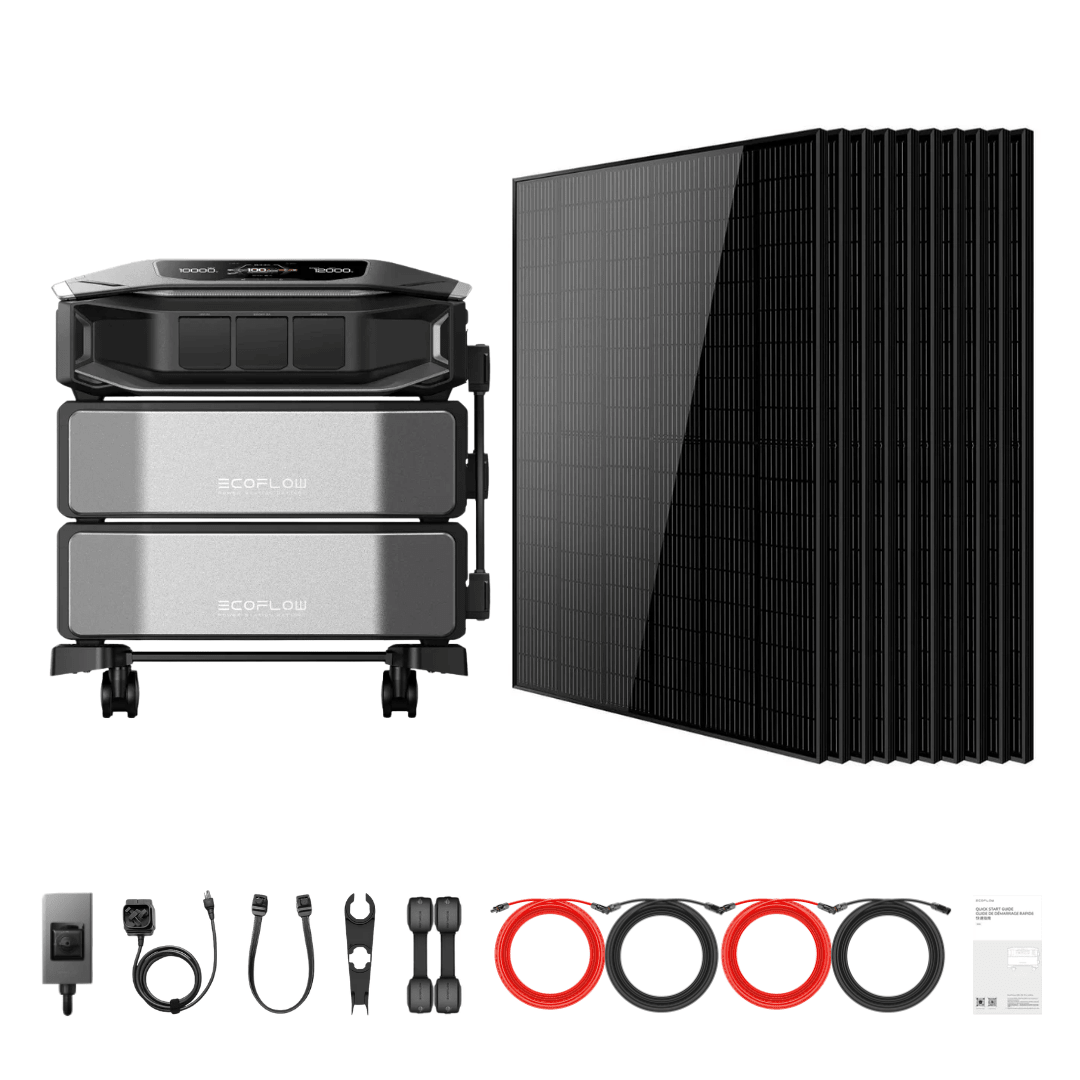 EcoFlow DELTA Pro Ultra X Inverter with Batteries and 415W Solar Panels