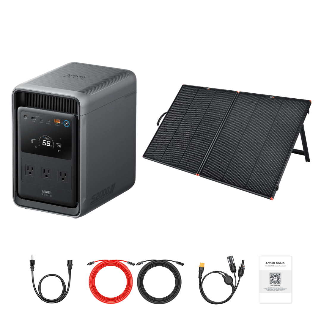 Anker SOLIX S2000 Portable Power Station with Solar Panel Bundle Options - Image 3