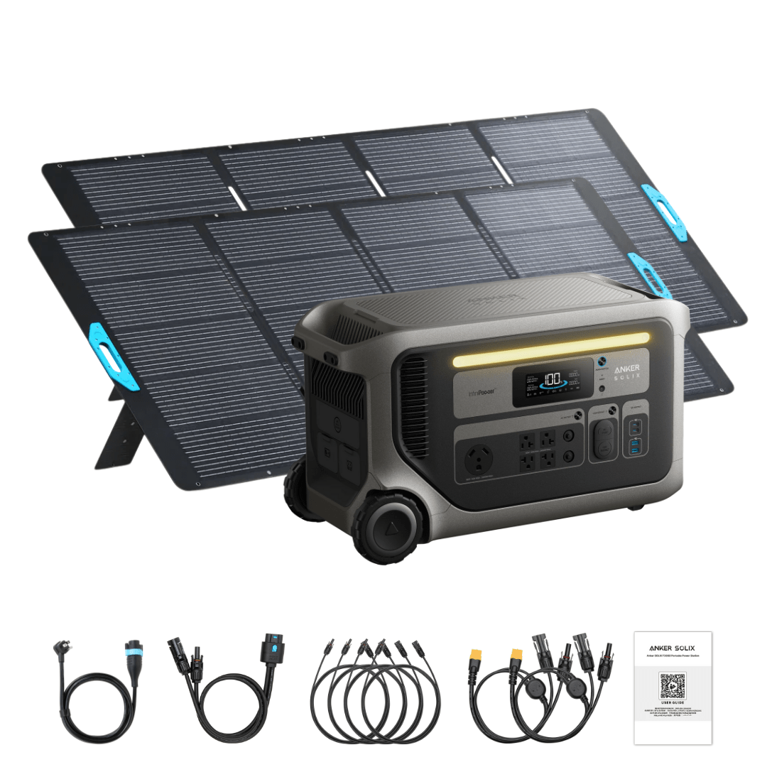Anker SOLIX F3000 Solar Generator with 400W Portable Solar Panel Kits - Image 15