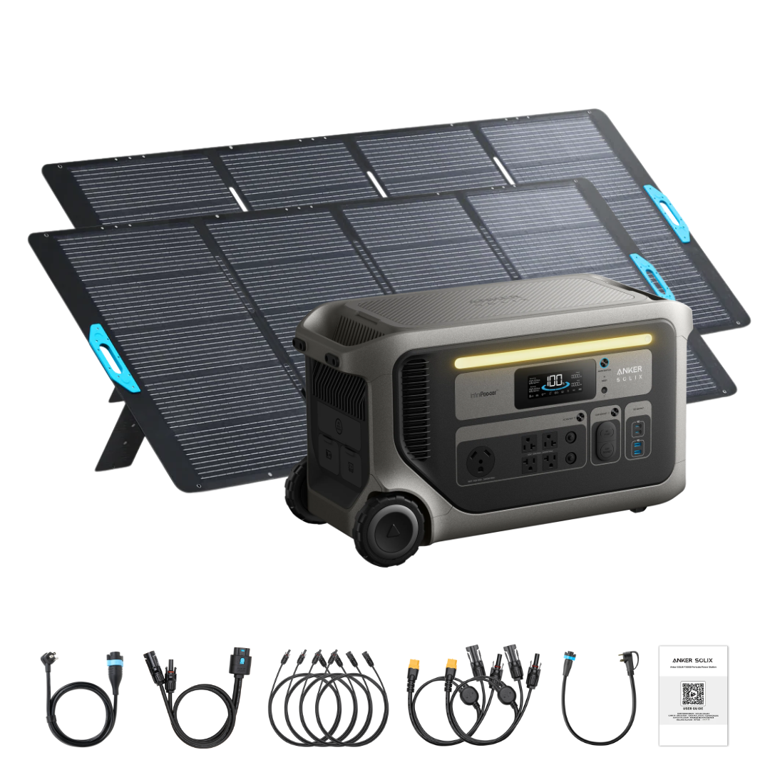 Anker SOLIX F3000 Solar Generator with 400W Portable Solar Panel Kits - Image 2