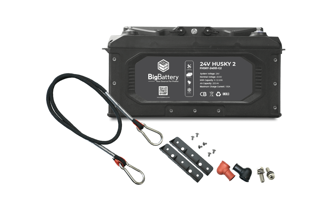 BigBattery HUSKY 2 24V 200Ah 5.12kWh LiFePO4 Battery - Image 5