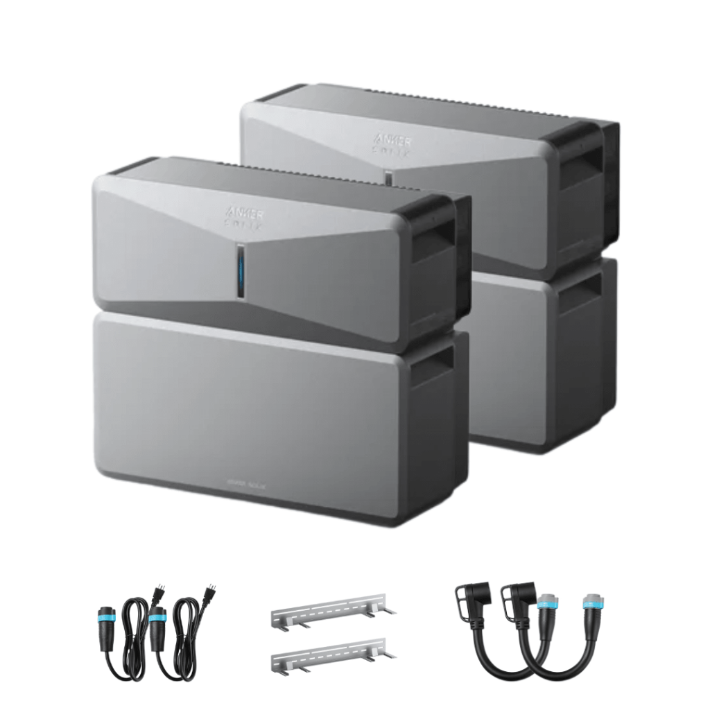 Anker SOLIX E10 Whole Home Backup System, Double Kit with LiFePO4 Batteries