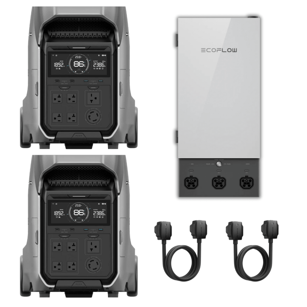 EcoFlow DELTA Pro 3 Portable Power Station Kit, 2 Units, with Smart Home Panel 2
