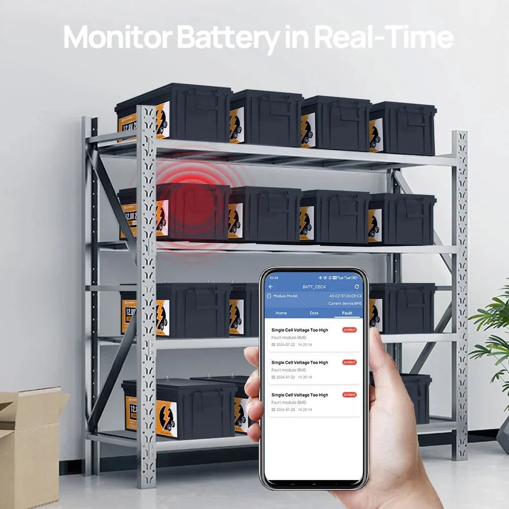 ECO-WORTHY 12V 280Ah LiFePO4 Battery with Bluetooth - Image 13