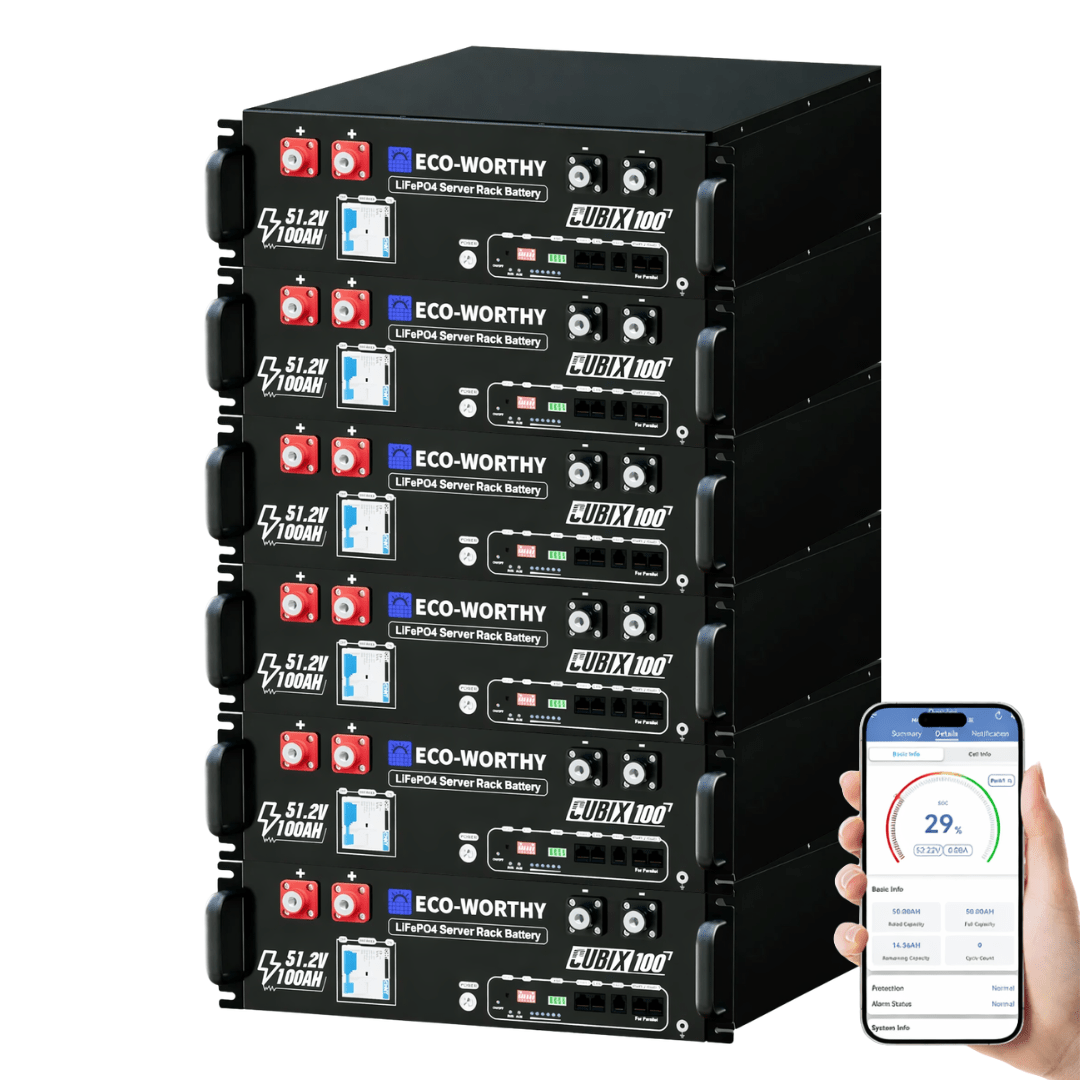 ECO-WORTHY Cubix 100 48V 100Ah Server Rack Battery - Image 4