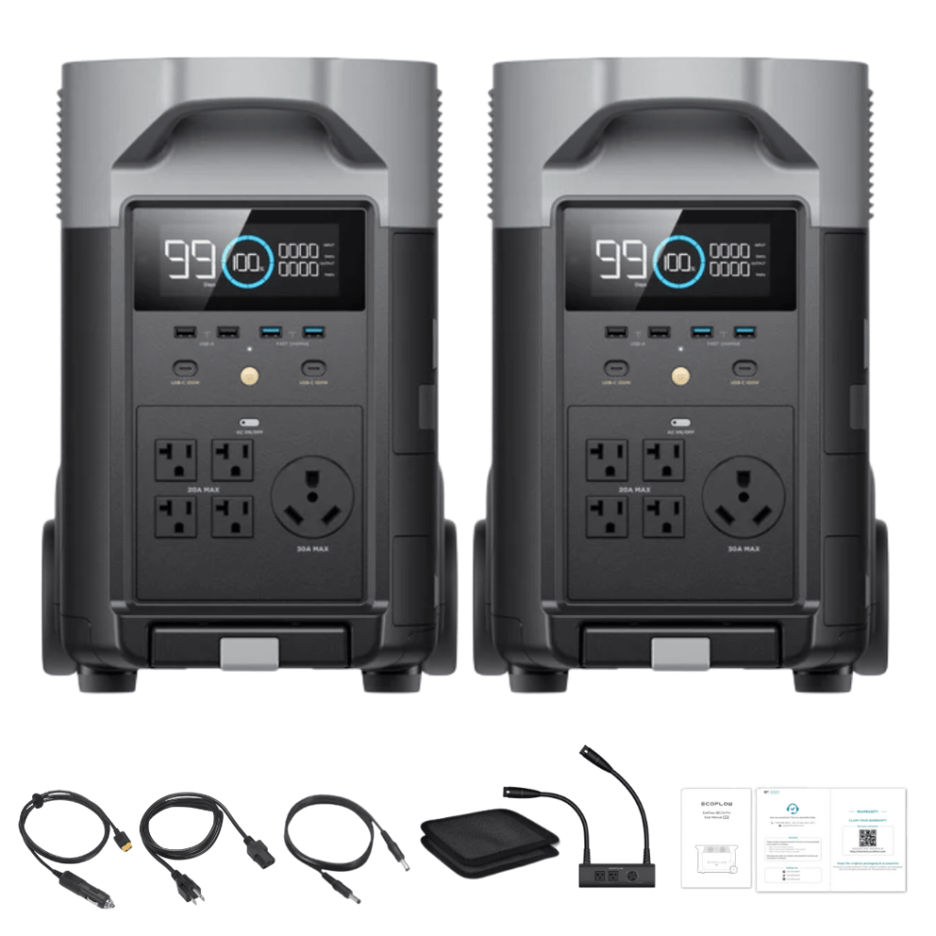 EcoFlow DELTA Pro Kit, 2 Power Stations, with Double Voltage Hub