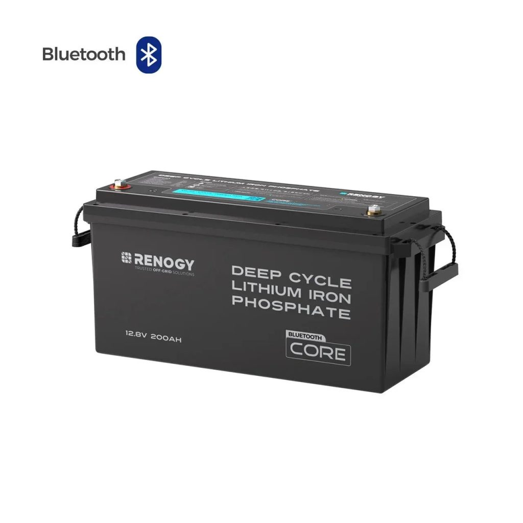 Renogy Core 12V 200Ah Deep Cycle LiFePO4 Battery with Bluetooth