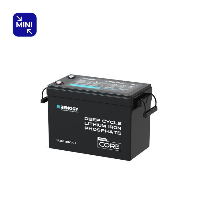 Renogy Core Mini 12.8V 200Ah LiFePO4 Battery with Low-Temperature Protection