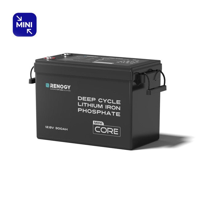 Renogy Core Mini - 12.8V 300Ah LiFePO4 Battery with Low-Temperature Protection