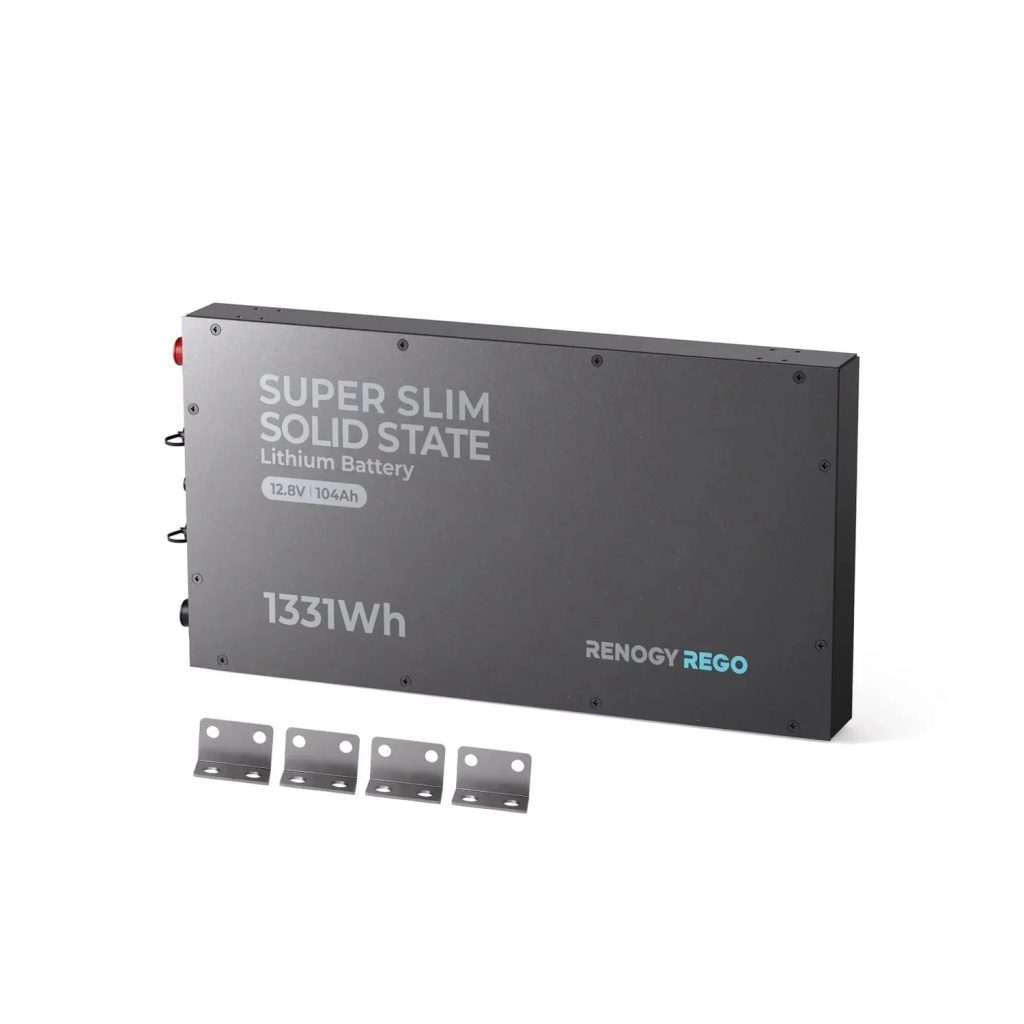 Renogy REGO 12V 104Ah Super Slim Solid State LiFePO4 Battery