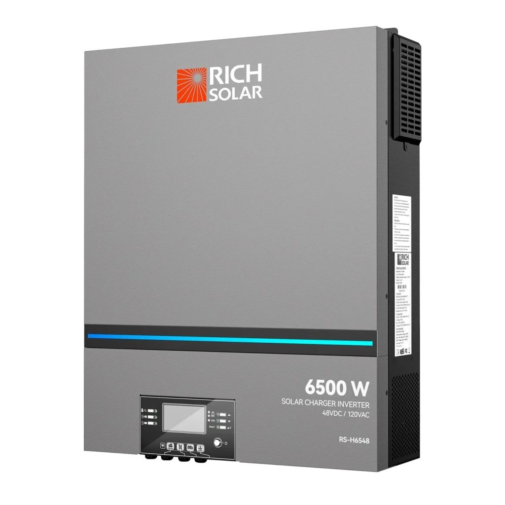 Rich Solar 6500W (6.5kW) 48V Off-Grid Hybrid Solar Inverter 550V PV Input