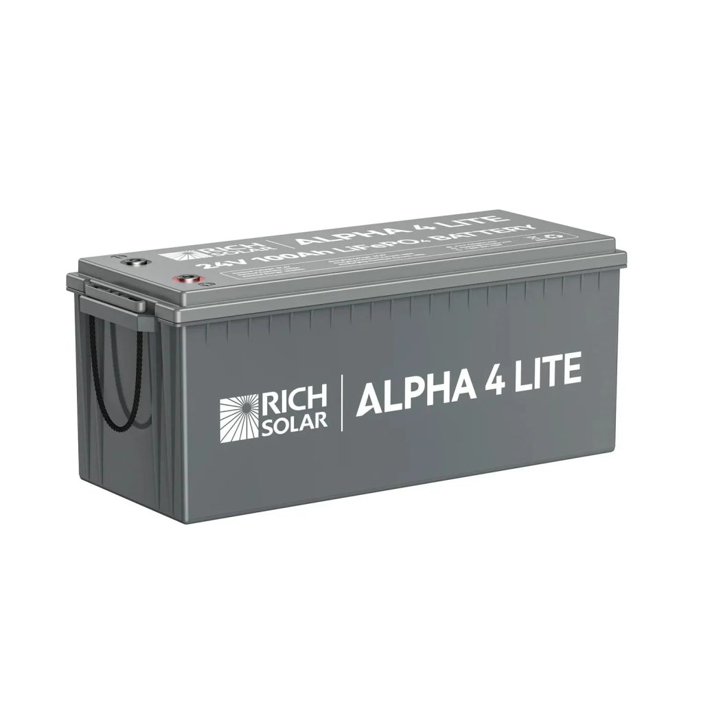 Rich Solar ALPHA 4 LITE 24V 100Ah LiFePO4 Battery