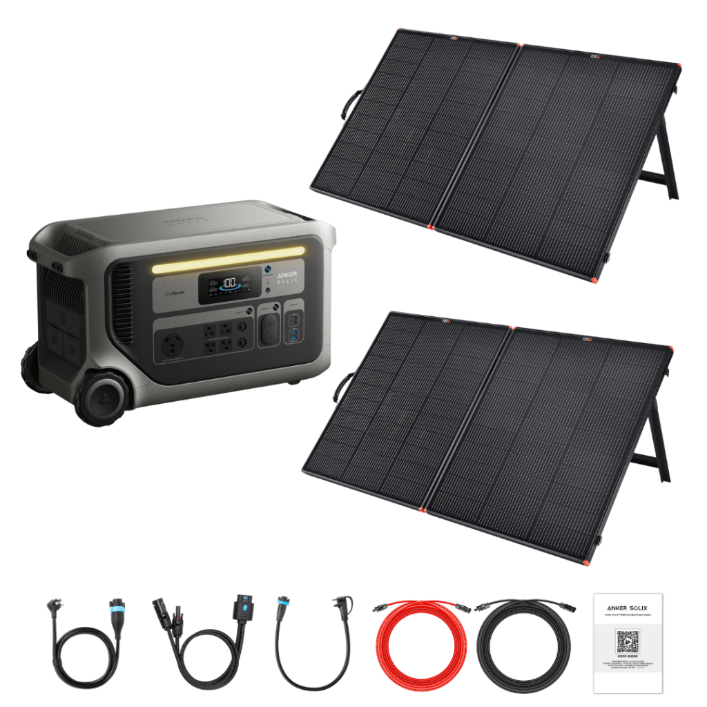Anker SOLIX F3000 with Solar Panel Kit Options