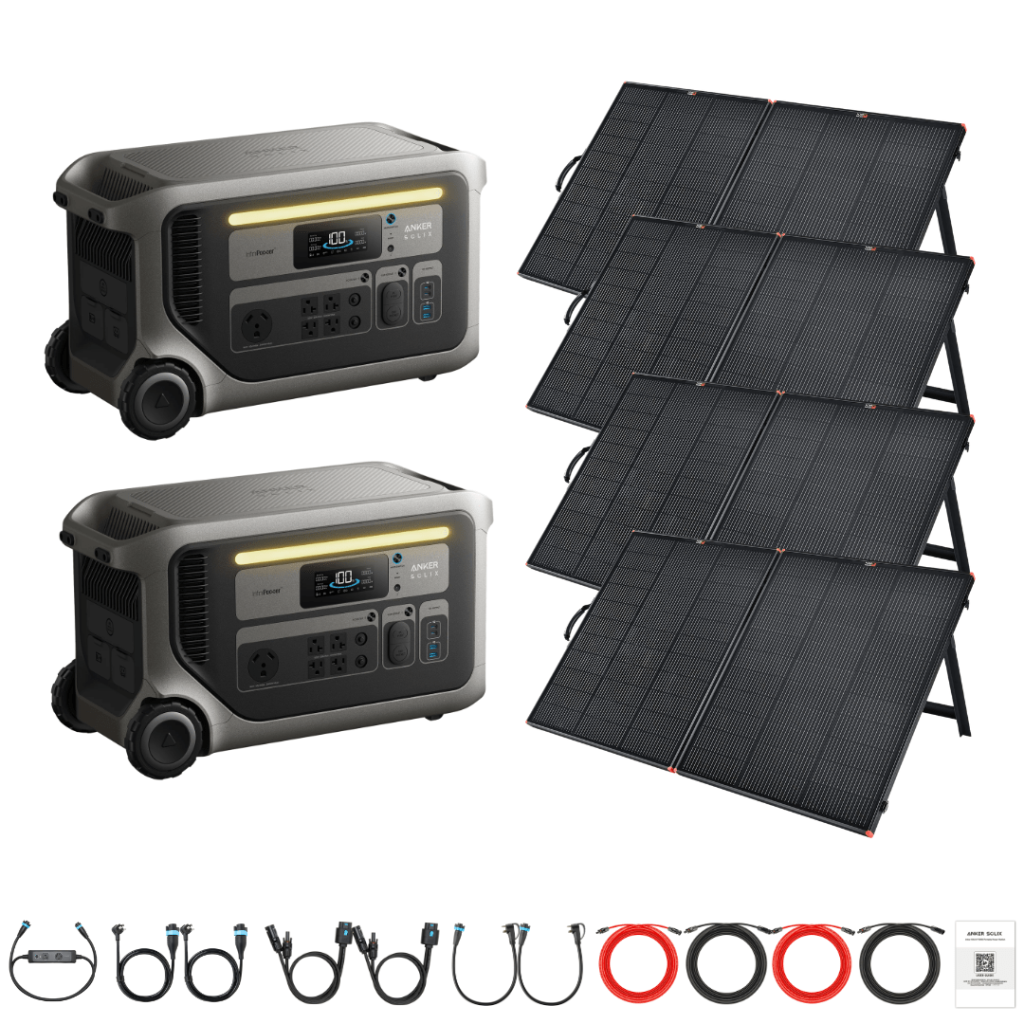 Anker SOLIX F3000 with Solar Panel Kit Options, 2-Unit Kit