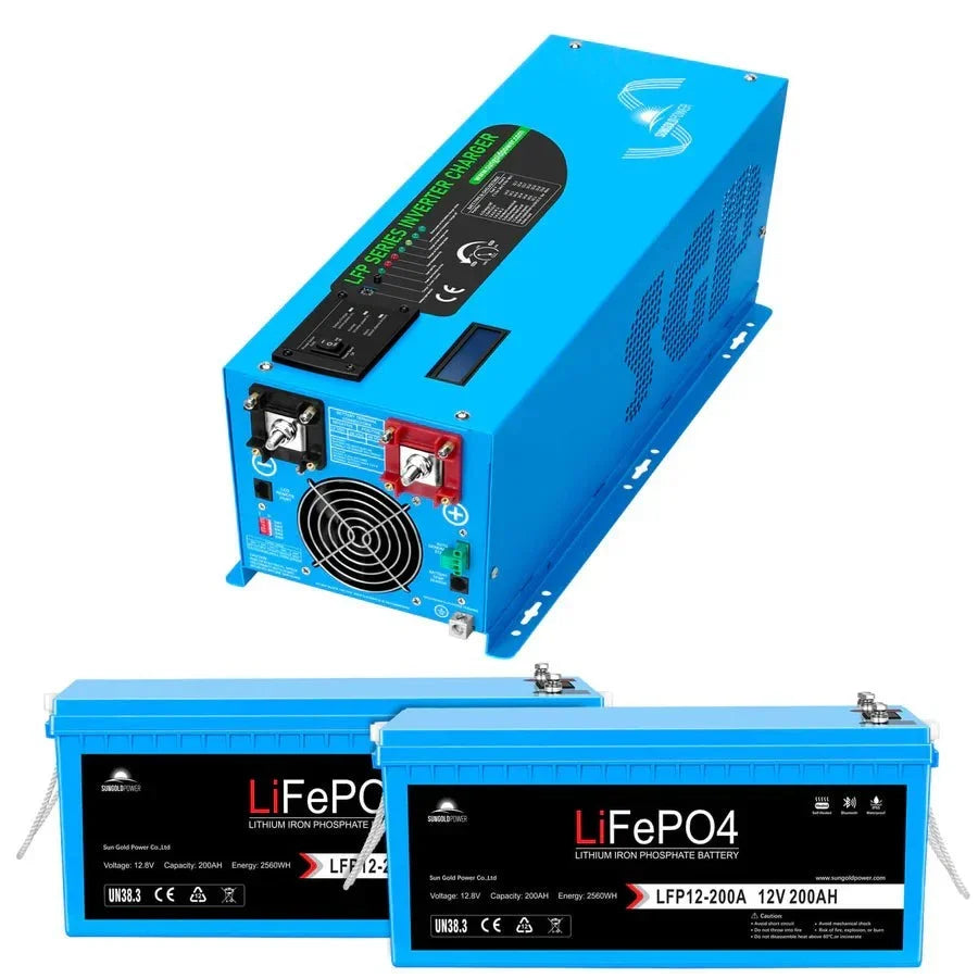 SunGoldPower 2000W DC 12V Pure Sine Wave Inverter with Charger - Image 8