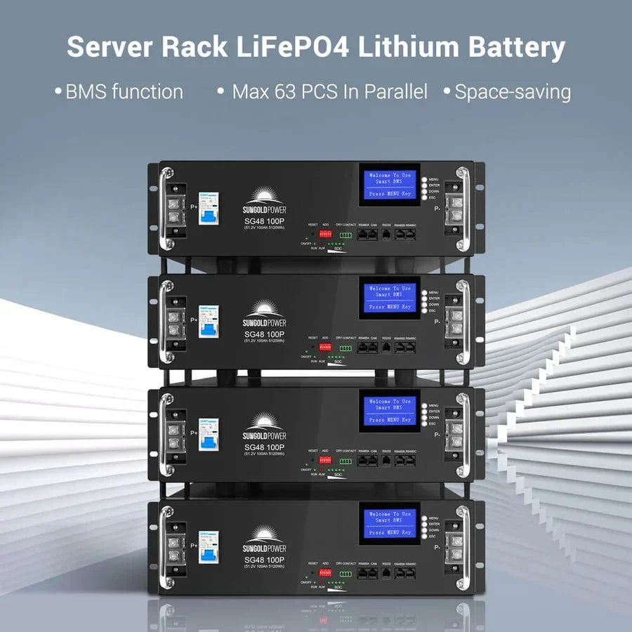 SunGoldPower 48V 100Ah Server Rack LiFePO4 Battery - Image 8