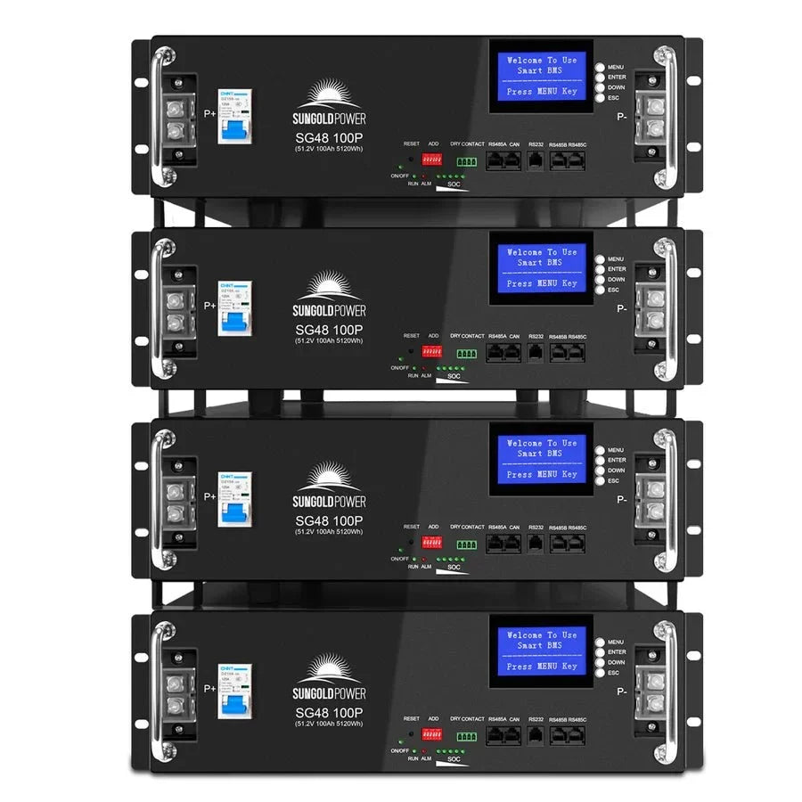 SunGoldPower 48V 100Ah Server Rack LiFePO4 Battery - Image 4