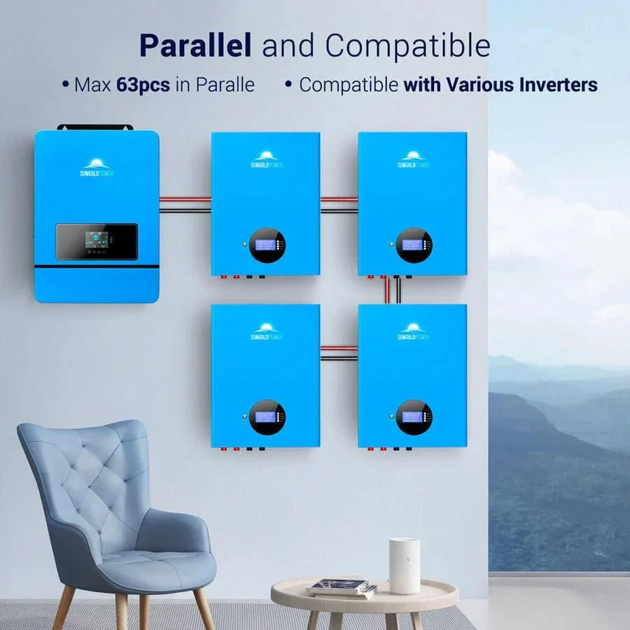 SunGoldPower 5.12kWh Powerwall LiFePO4 Battery - Image 4