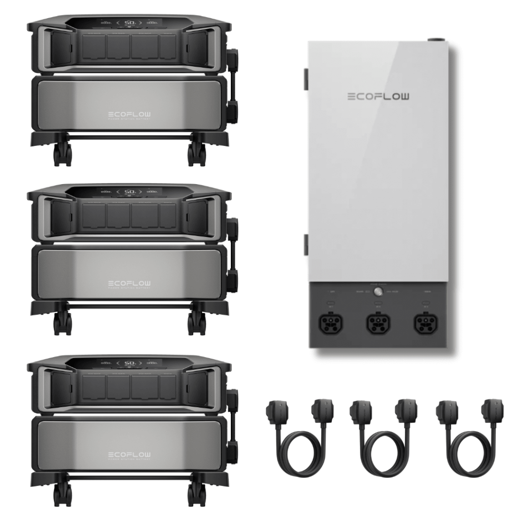 EcoFlow DELTA Pro Ultra Inverter and Battery Kit with Smart Home Panel 2, Triple Kit